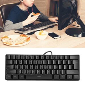 Gaming Keyboard, USB Keyboard 5 Levels RGB Light Ergonomic Design for Office