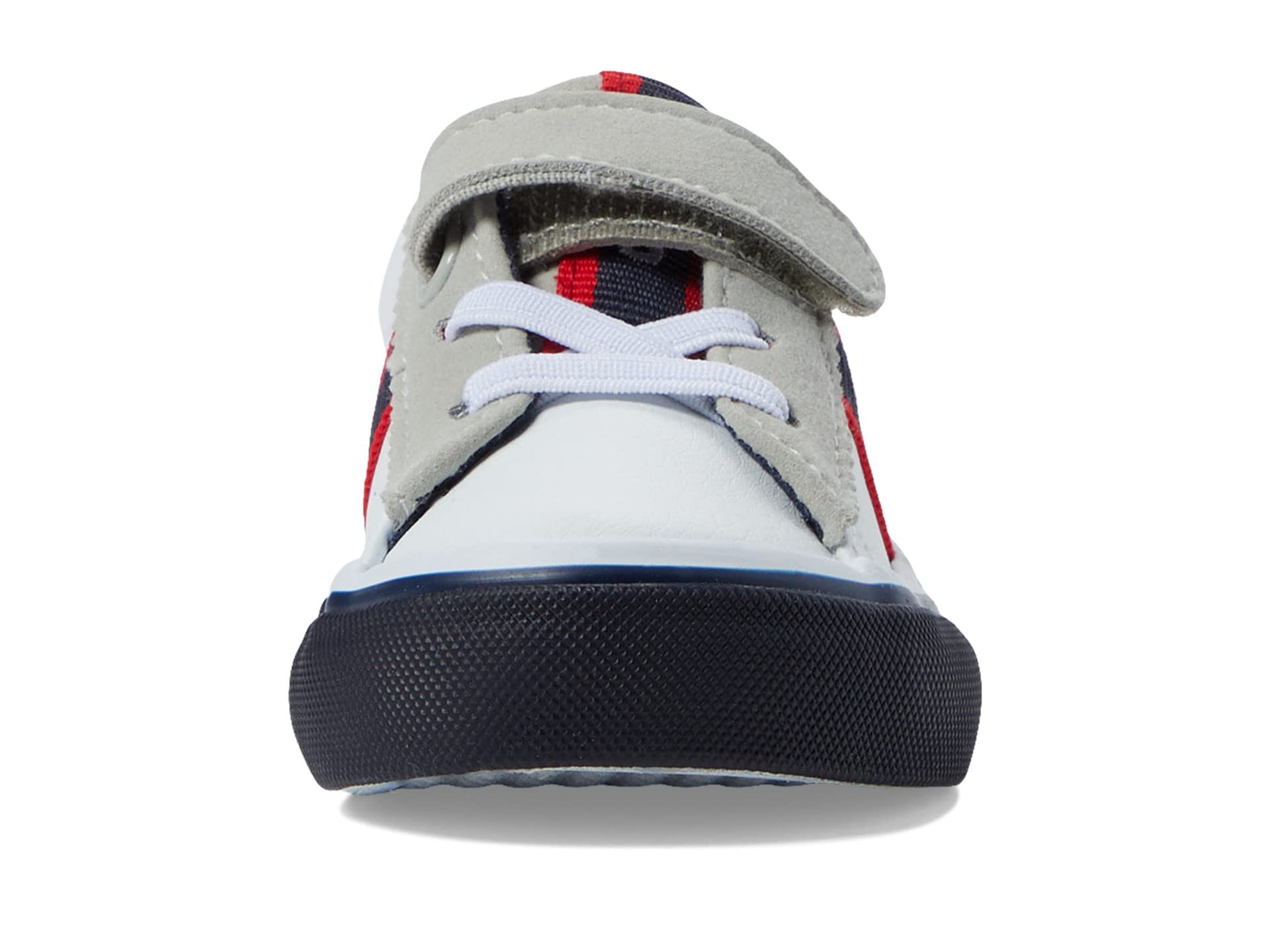 POLO RALPH LAUREN Baby Boys Wescott Ps (Toddler) Sneaker, White Tumbled/Navy/Red/White Pony Player, 4 Toddler US