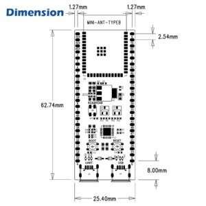 Wishiot Esp32-S3-Devkitc-1 N8R8 Development Board Entry-Level with Esp32-S3-Wroom-1 8 Mb Flash Complete WiFi+Bluetooth Le Functions