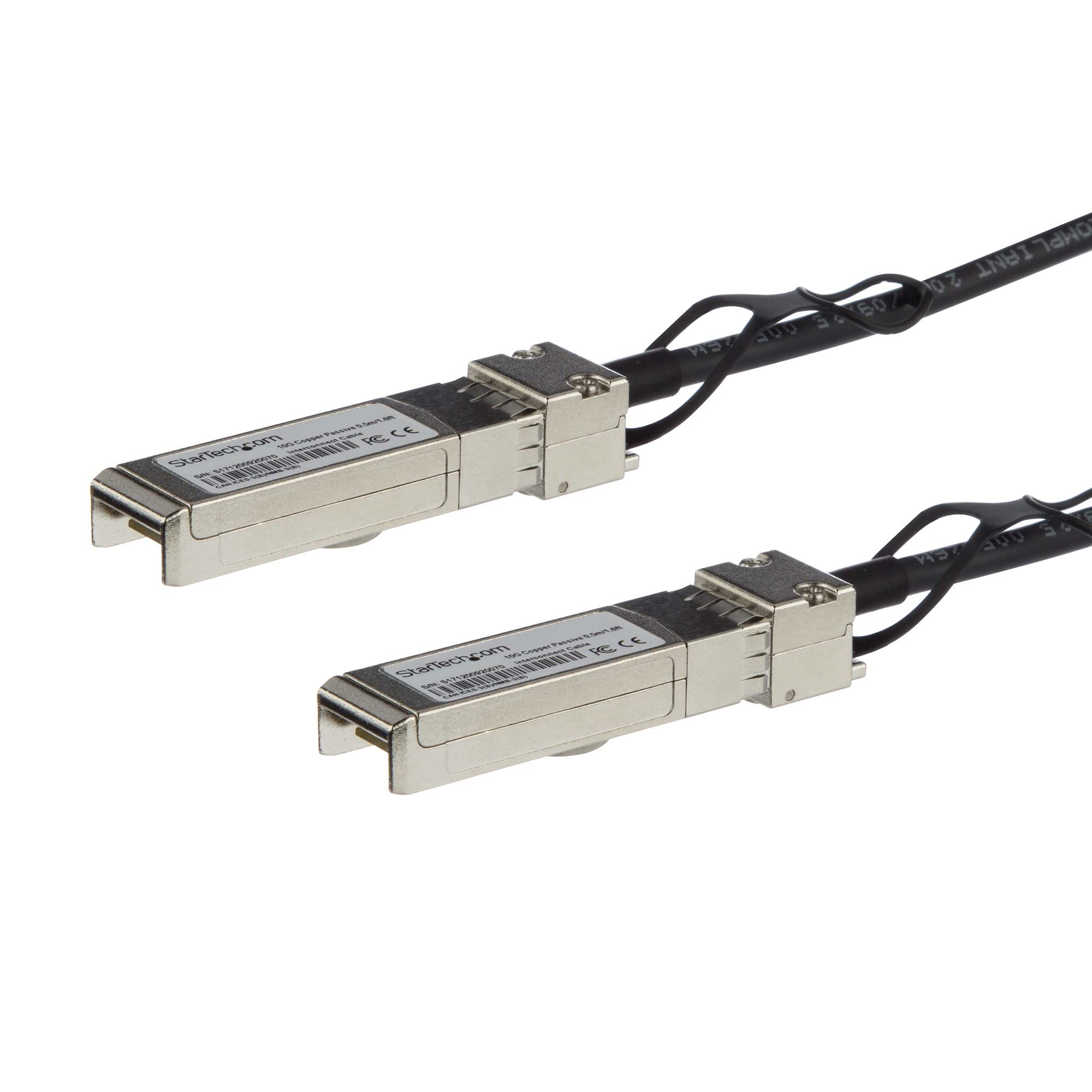 MSA Uncoded Compatible 1m 10G SFP+ to SFP+ Direct Attach Breakout Cable Twinax - 10 GbE SFP+ Copper DAC 10 Gbps Low Power Passive Transceiver Module DAC