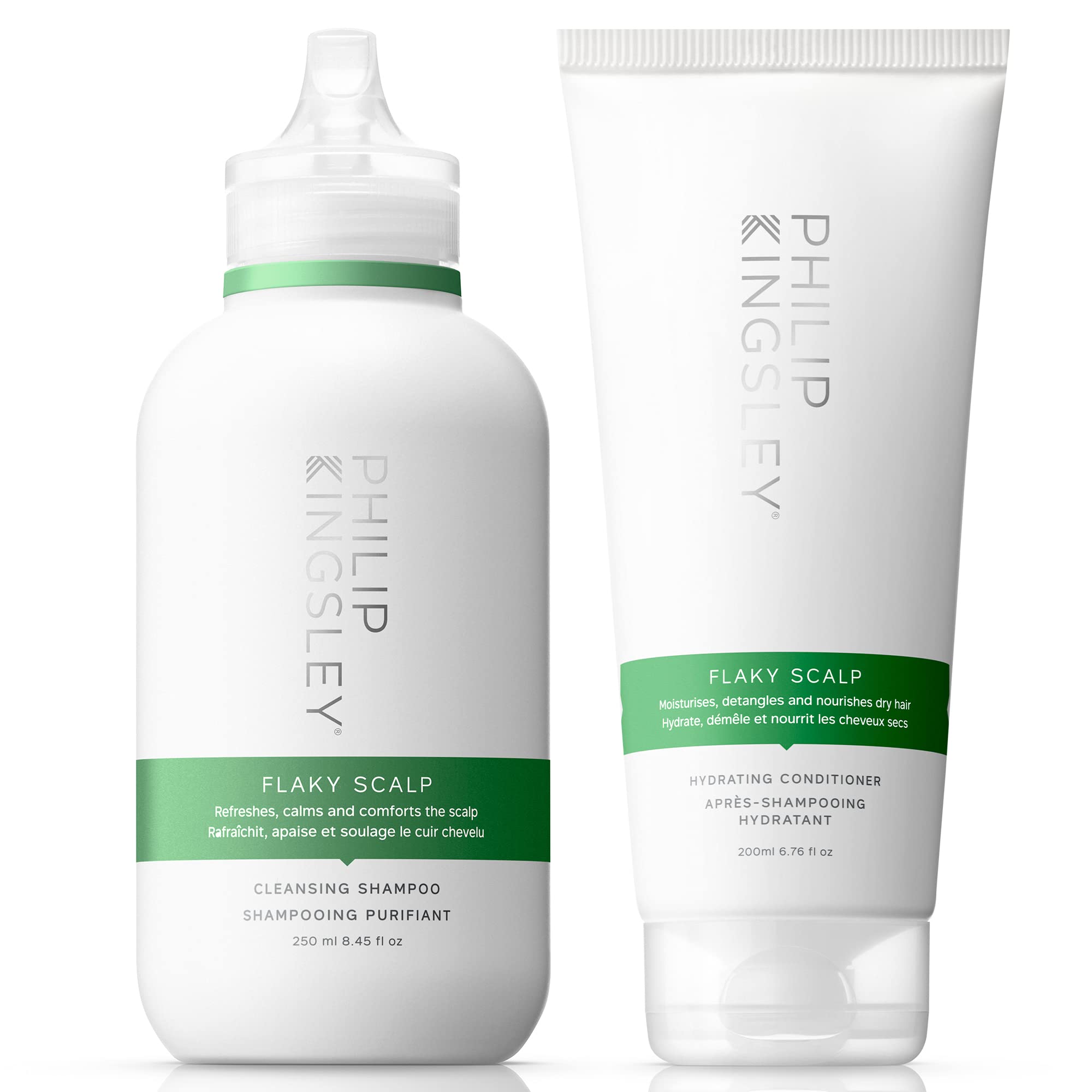 Flaky Scalp Shampoo and Conditioner Set for Dry Scalp Cleansing Hair Products Soothing, Soothes and Calms