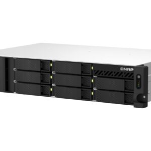 QNAP TS-864eU-RP-4G-US 8 Bay High-Speed Short Depth Rackmount Rackmount NAS with Dual-2.5GbE, Intel Celeron CPU, 4GB DDR4 Memory and 2.5GbE (2.5G/1G/100M) Network Connectivity (Diskless)