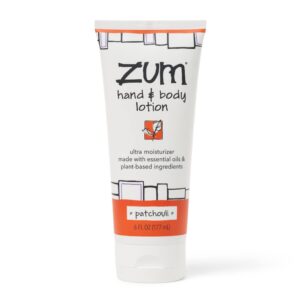 zum hand and body lotion - patchouli- 6 fl oz