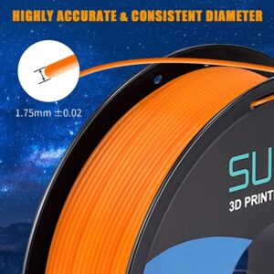 SUNLU PLA+ Filament 1.75mm 10KG PLA Plus 3D Printing Filament for 3D Printer & 3D Pens Tolerance Accuracy +/- 0.02 mm, 11x1KG (10 Colors)