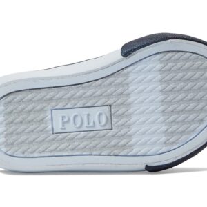 POLO RALPH LAUREN Baby Boys Wescott Ps (Toddler) Sneaker, White Tumbled/Navy/Red/White Pony Player, 4 Toddler US