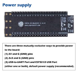 Wishiot Esp32-S3-Devkitc-1 N8R8 Development Board Entry-Level with Esp32-S3-Wroom-1 8 Mb Flash Complete WiFi+Bluetooth Le Functions