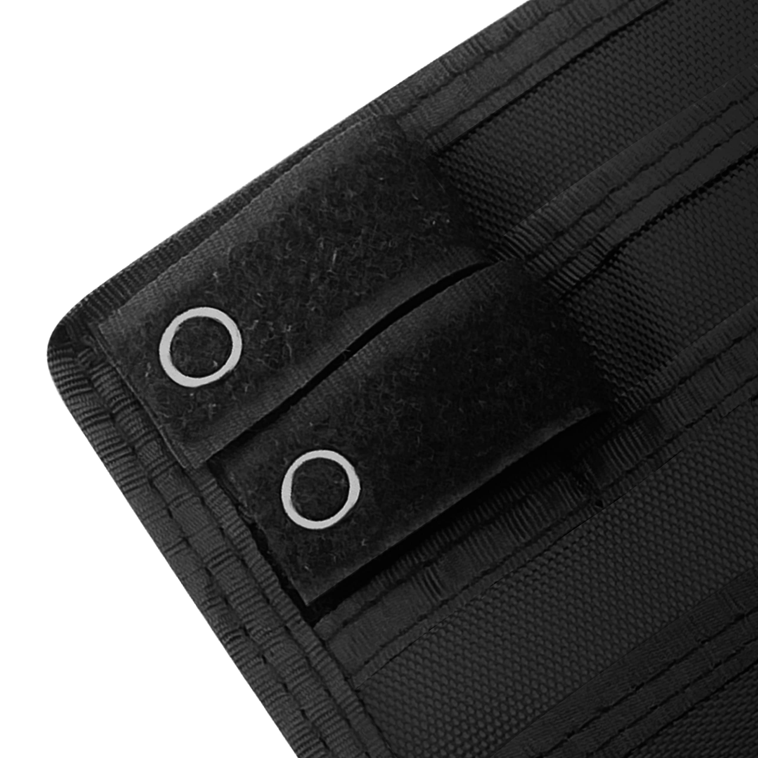 ASA TECHMED Nurse Pocket Organizer, Nylon 5 Pocket Nurse Scrub Organizer, 6 Inch x 5 inch, Black