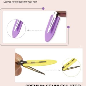 No Crease Hair Clips, 60 Pcs 2.3in Duck Billed Clips for Hair Sectioning and Styling (6 Colors)