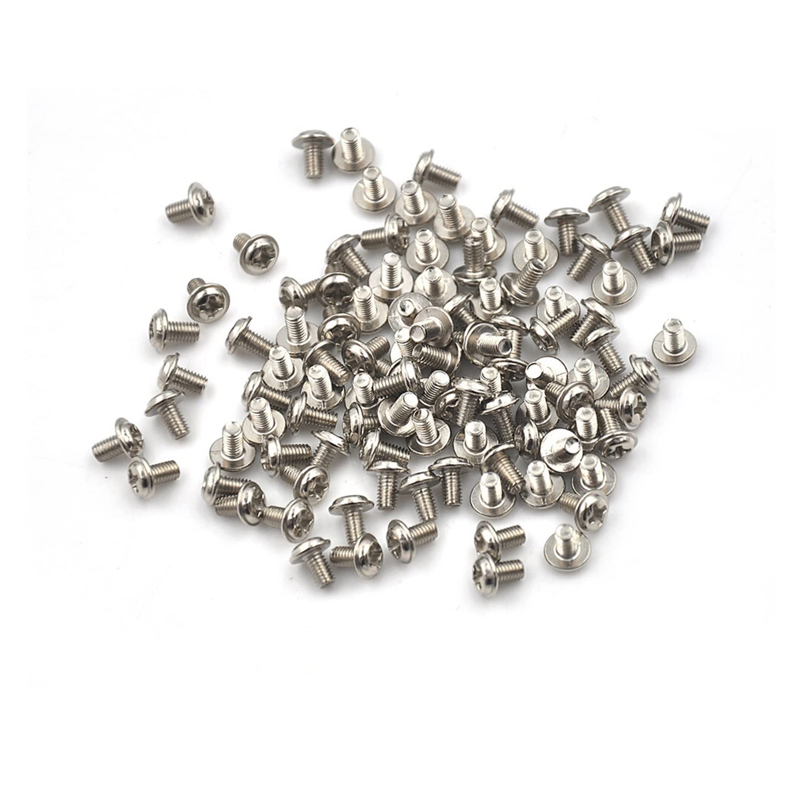 Wshao store 100Pcs M3 Screw PC Case Hard Drive Precision PSU 6/32" Hex Screws for Computer Floppy DVD ROM Motherboard M3X5 5mm