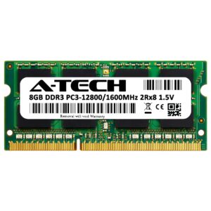 A-Tech 8GB Memory RAM for HP/Compaq Probook 6570B - DDR3 1600MHz PC3-12800 Non ECC SO-DIMM 2Rx8 1.5V - Single Laptop & Notebook