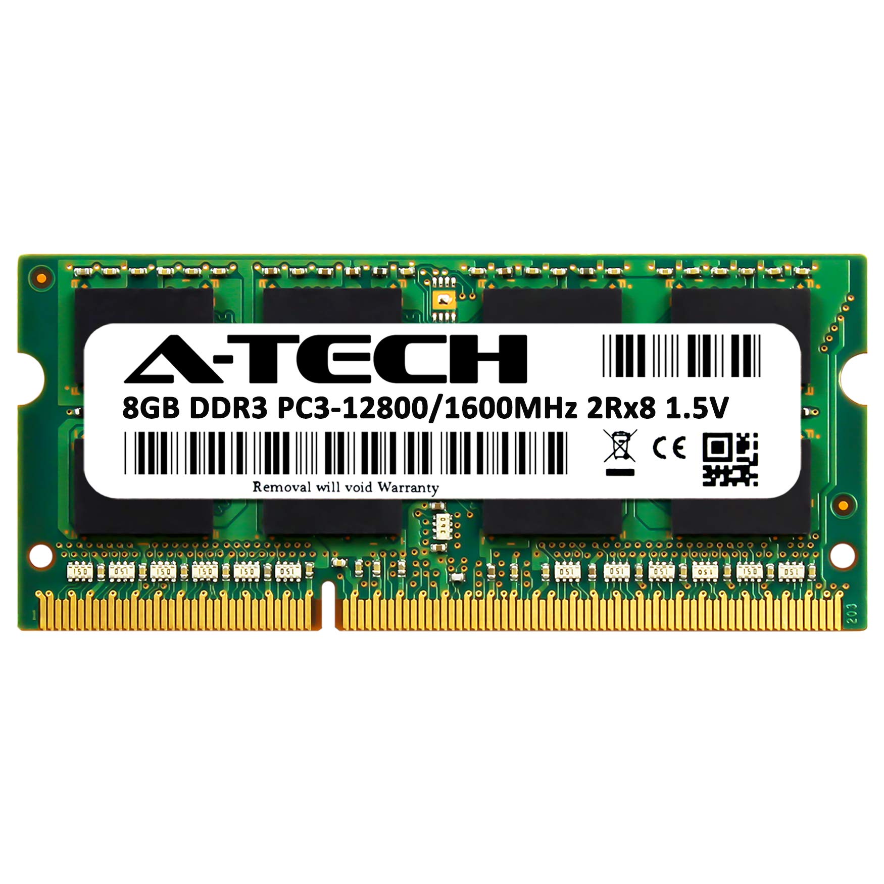 A-Tech 8GB Memory RAM for HP/Compaq Probook 6570B - DDR3 1600MHz PC3-12800 Non ECC SO-DIMM 2Rx8 1.5V - Single Laptop & Notebook