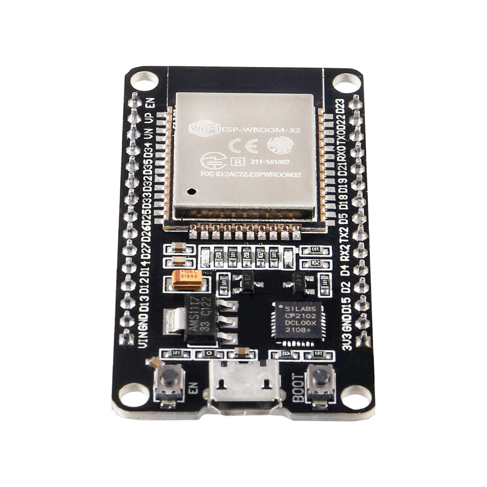 Alinan 4pcs 30pin ESP32 ESP-32S WiFi Development Board NodeMCU ESP-WROOM-32 Microcontroller 2.4GHz Dual-Core WiFi Bluetooth Processor Integrated Chip CP2102