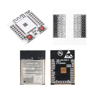 Alinan 2 Sets ESP-32S ESP-32F Module Matching Adapter Board WiFi Bluetooth Module + ESP-WROOM-32 ESP32 Module