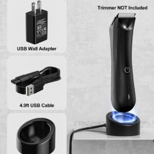 Charging Dock Compatible with MANSCAPED 3.0&2.0 as Replacement for Manscaped Charger Dock with AC Adapter 4.9FT Power Cord for The Lawn Mower 3.0/2.0 and The Weed Whacker Nose and Ear Hair Trimmer