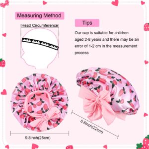 5 Pcs Kids Satin Bonnet Sleeping Cap for Girls Boys Soft Satin Baby Bonnet Satin Hair Bonnet for Sleeping Night Hair Wide Band Sleeping Cap for Toddler Infant Kids, 5 Styles