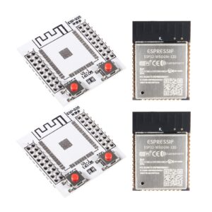 Alinan 2 Sets ESP-32S ESP-32F Module Matching Adapter Board WiFi Bluetooth Module + ESP-WROOM-32 ESP32 Module