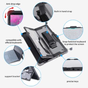 AOAO for Microsoft Surface Pro 8 Case with Shoulder Strap, Hand Strap, Stylus Pen Holder, Rugged, Shock-Absorbing and Drop-Resistant(13inch)