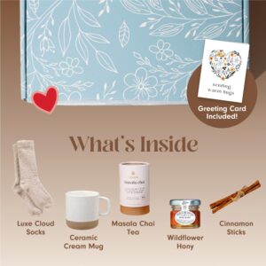 Unboxme Thank You Gift Basket For Women. Show Your Appreciation with the Warm + Cozy Care Spa Box. A Thoughtful Self Care Gift for Clients, Coworkers, Friends and Employees.