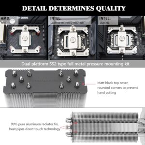 Thermalright Assassin King 120 SE CPU Air Cooler, 5 Heatpipes, TL-C12C PWM Fan, AGHP tochnology, for AMD AM4 AM5/Intel LGA 1700/1150/1151/1155/1200