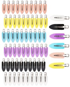 no crease hair clips, 60 pcs 2.3in duck billed clips for hair sectioning and styling (6 colors)