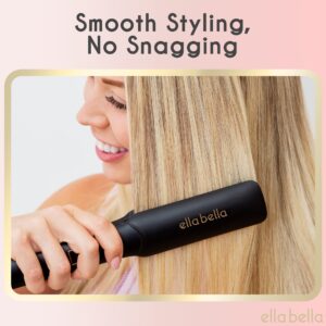 ELLA BELLA® Ceramic Flat Iron Hair Straightener • Professional Straightening Iron • Digital Display to Accurately Control Temperature • As Featured in Good Housekeeping