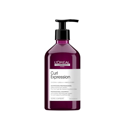 L'Oreal Professionnel Curl Expression Anti Buildup Shampoo | Gently Cleanses & Eliminates Buildup | For Curly and Coily Hair Types | Sulfate, Paraben & Silicone Free | 16.9 Fl. Oz.