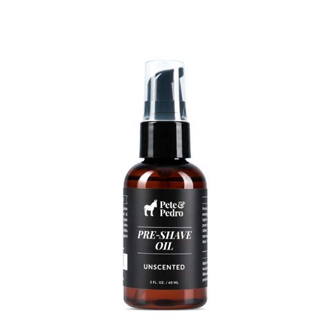 Pete & Pedro PRE-SHAVE OIL - Improves Razor Glide For Smooth Shaving | Reduces Irritation, Burn, Ingrowns, Bumps & Redness | Unscented, Sensitive Skin, For All Razors | As Seen on Shark Tank, 2 oz.