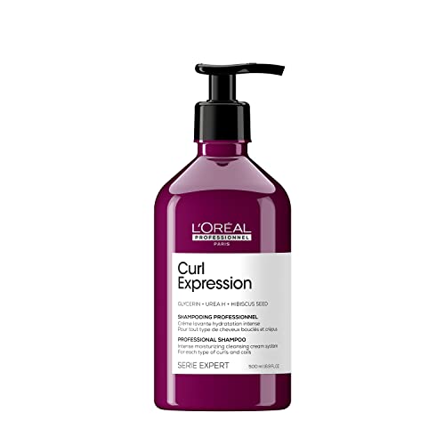 L'Oreal Professionnel Curl Expression Moisturizing Shampoo | For Curly and Coily Hair | Hydrates and Detangles Curls | 16.9 Fl. Oz.