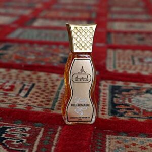 Maison d'Orient LADY MILLIONARIE 20 mL Roll On Oil Perfume For Women, Mini Perfume Bottle, Parfum For Women. AL RIYAD Perfume Oil Roll On (Perfumes Arabes de Mujer)