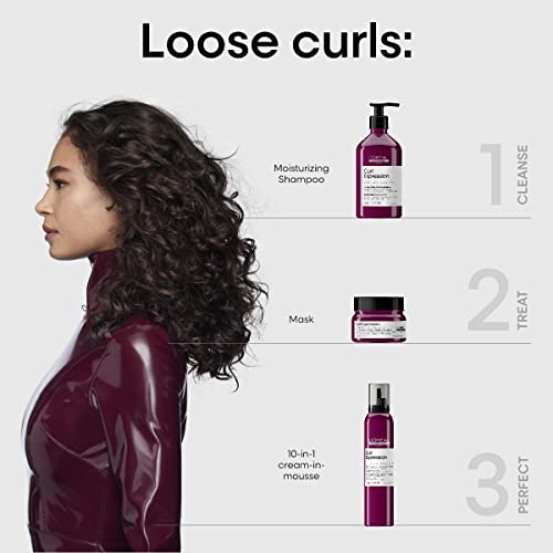 L'Oreal Professionnel Curl Expression Moisturizing Shampoo | For Curly and Coily Hair | Hydrates and Detangles Curls | 16.9 Fl. Oz.