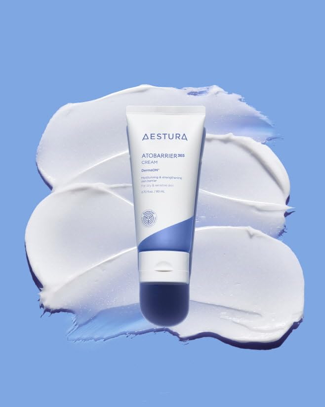 AESTURA ATOBARRIER365 Cream with Ceramide, Korean Moisturizer for Barrier Repair | 120-hour Lasting Hydration, Capsuled Ceramides for Dry & Sensitive Skin, Non-comedogenic tested, 2.70 fl.oz.(Renewed)