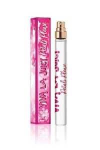 women's perfume by juicy couture, viva la juicy petals please, eau de parfum edp spray, .33 fl oz