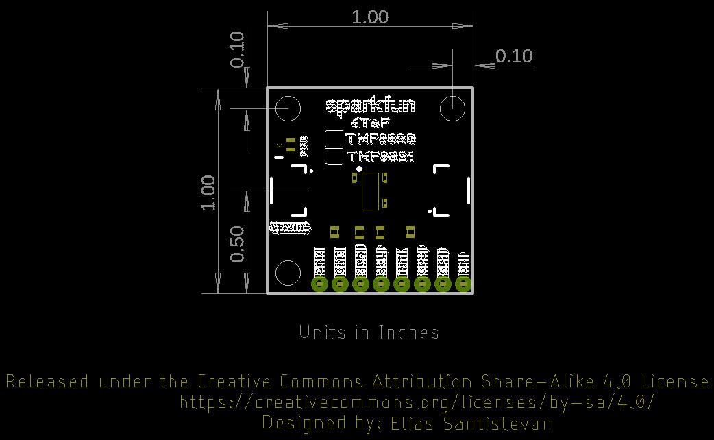 SparkFun Qwiic dToF Imager - TMF8821-5000mm Detection Range - 3x3-4x4-3x6 multizone Output Data - Very Wide dynamically Adjustable Field of View - VCSEL - TDC - histogram Technology - LDAF