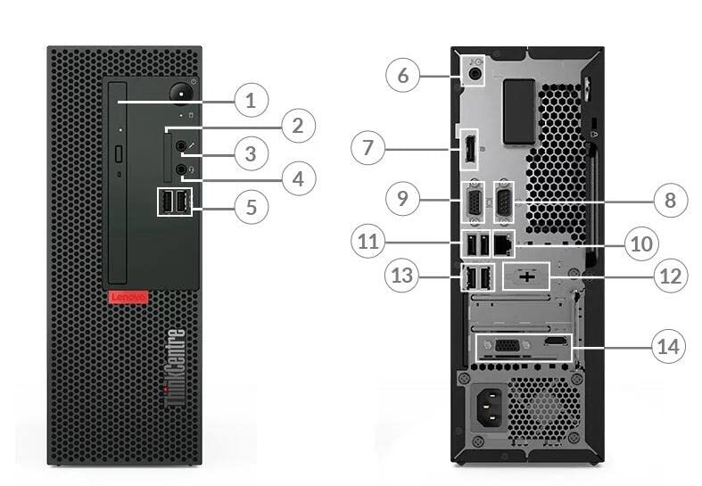 2022 Lenovo ThinkCentre M70c SFF Business Desktop | Intel 8-Core i7-10700F | 32GB DDR4 1TB PCIe SSD 1TB HDD | AMD Radeon 520 2GB Graphics GDDR5 | HDMI | VGA | DVD | Serial Port | Windows 11 Pro