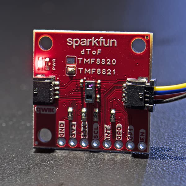 SparkFun Qwiic dToF Imager - TMF8821-5000mm Detection Range - 3x3-4x4-3x6 multizone Output Data - Very Wide dynamically Adjustable Field of View - VCSEL - TDC - histogram Technology - LDAF