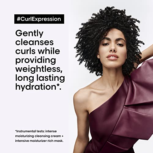 L'Oreal Professionnel Curl Expression Moisturizing Shampoo | For Curly and Coily Hair | Hydrates and Detangles Curls | 16.9 Fl. Oz.