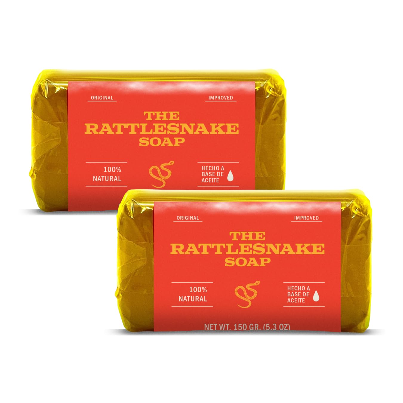 YERBERO - 1 Soap The Rattlesnake Soap 5.3 oz (150g) Each - (Hecho a Base de Aceite) Big Size - Made in Mexico.