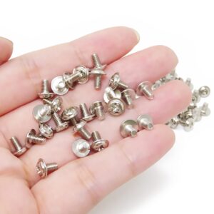 Honbay 100PCS M3x5 Round Head PC Mounting Computer Screws Computer Case Fixed Motherboard Screw (Nickel Plated)