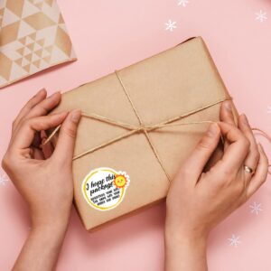 Cute Small Business Stickers,Funny I Hope This Package Brightens Your Day Business Stickers,Thank You Stickers,Packaging Stickers,Mail Envelopes Shipping Stickers for Small Business,500 PCS