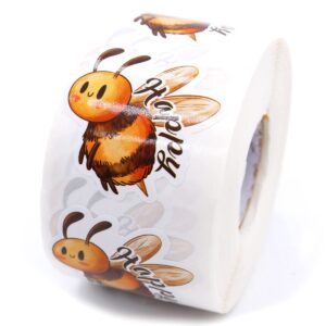 bee happy sticker,funny bee happy small business stickers,bumble bee stickers,cute bee stickers small 500 pcs