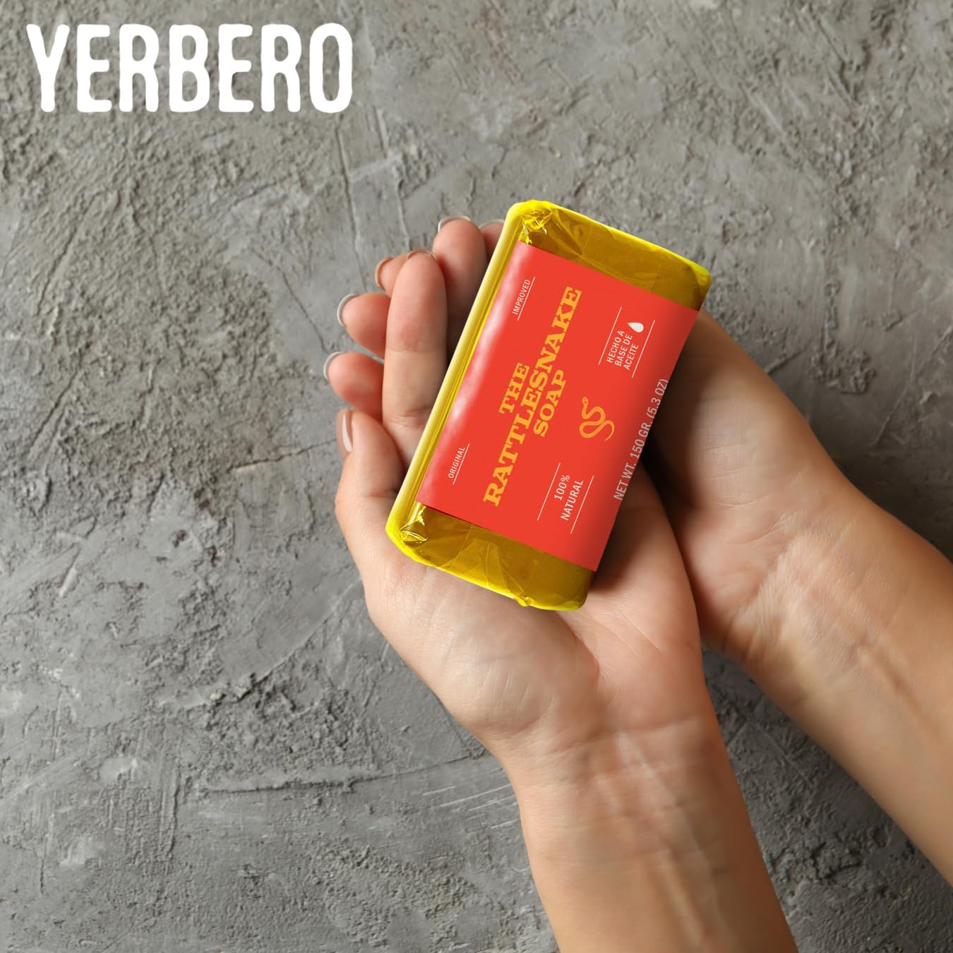 YERBERO - 1 Soap The Rattlesnake Soap 5.3 oz (150g) Each - (Hecho a Base de Aceite) Big Size - Made in Mexico.