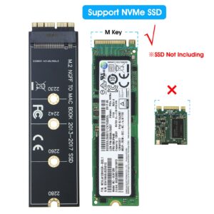 RIITOP M.2 NVMe SSD to 12+16Pin Upgrade Adapter for MacBook Air (2013-2017 Year) A1465 A1466 and Mac Pro (Late 2013-2015 Year)