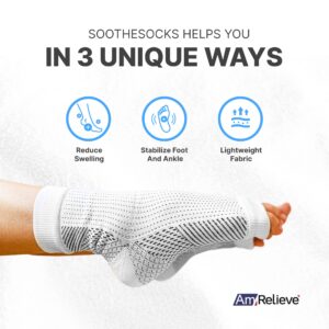 AmRelieve®️ Soothesocks®️ Neuropathy Socks for Women and Men - Compression Socks for Diabetic Foot Pain, Plantar Fasciitis Relief, and Ankle Support