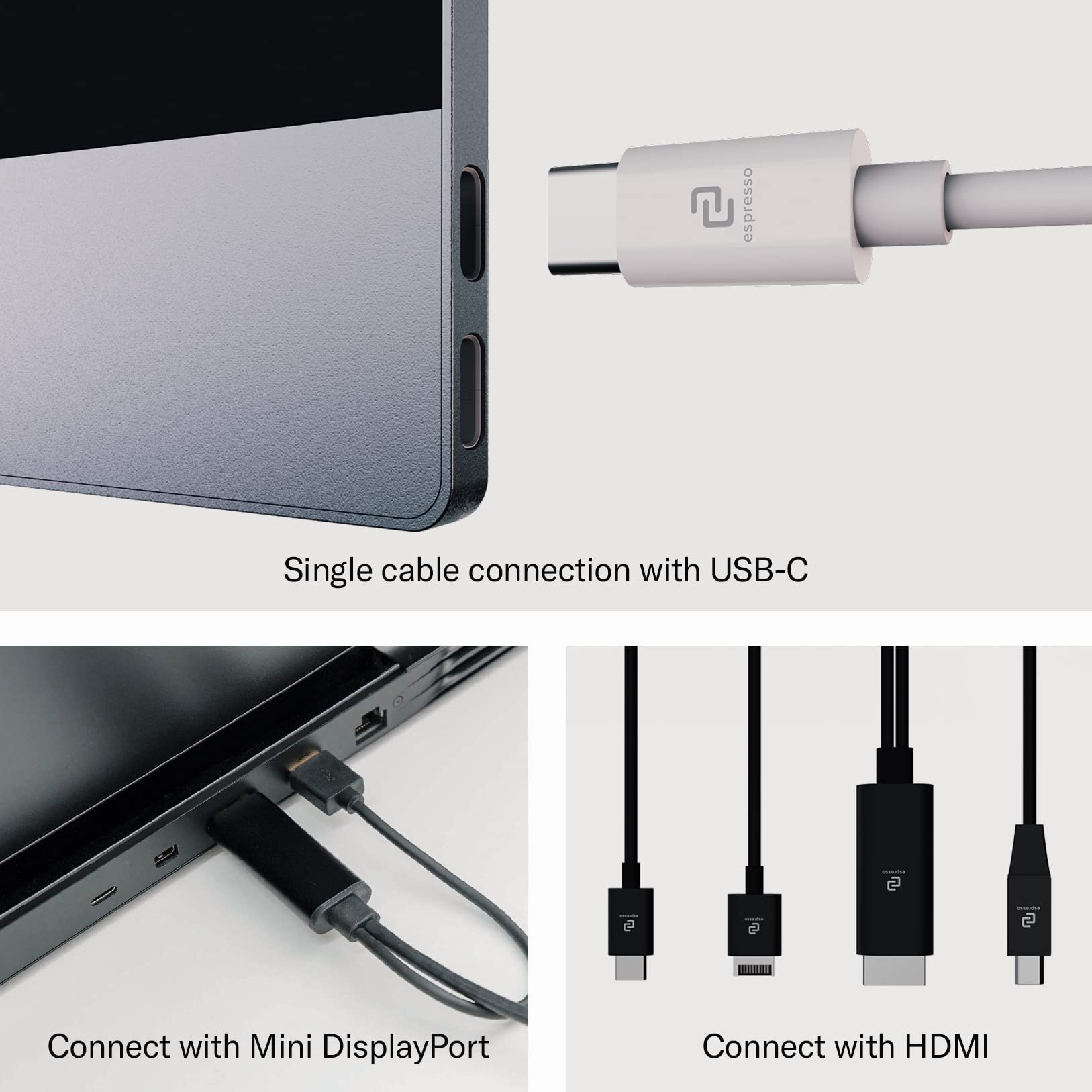 espresso Display USB-C to Mini DisplayPort - 1 Meter