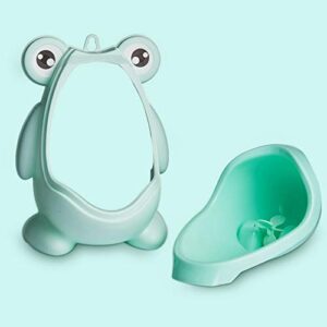 Perezy Baby Boy Urinal Infant Toddler Cartoon Frog Wall-Mounted Hook Potty Toilet Training Stand Vertical Boys Pee Toilet-, Blue