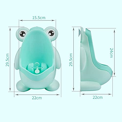 Perezy Baby Boy Urinal Infant Toddler Cartoon Frog Wall-Mounted Hook Potty Toilet Training Stand Vertical Boys Pee Toilet-, Blue