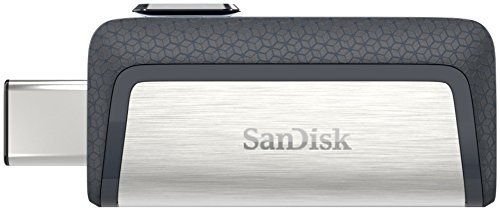 SanDisk Ultra 64GB Dual Drive USB Type-C (Four Pack Bundle) Works with Smartphones, Tablets, and Computers (SDDDC2-064G-G46) Bundle with (1) Everything But Stromboli 4 Port USB 3.0 Hub