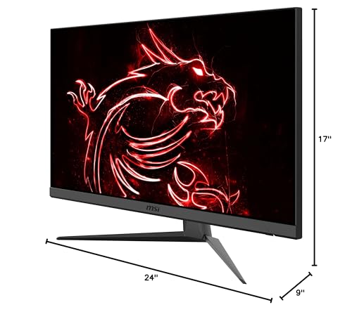 MSI G2722, 27" Gaming Monitor, 1920 x 1080 (FHD), IPS, 1ms, 170Hz, FreeSync Premium, HDMI, Displayport, Tilt, Black