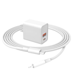 20w [mfi certified] fast charger fit for ipad 9th generation gen 2021 10.2 inch tablet with 6.6 ft charging cable a2602 a2604 a2603 a2605 dual port wall charger ac power supply adapter cord