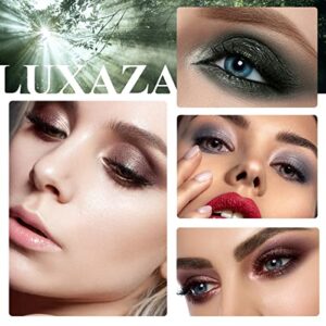 LUXAZA 6PCS Cream Eyeshadow Stick,Matte And Shimmer Neutral Brown Eyeshadow Pencil Crayon,Hypoallergenic,Highlighter,Pro Waterproof & Long Lasting Eye Shadow And Eyeliner Pen Sets